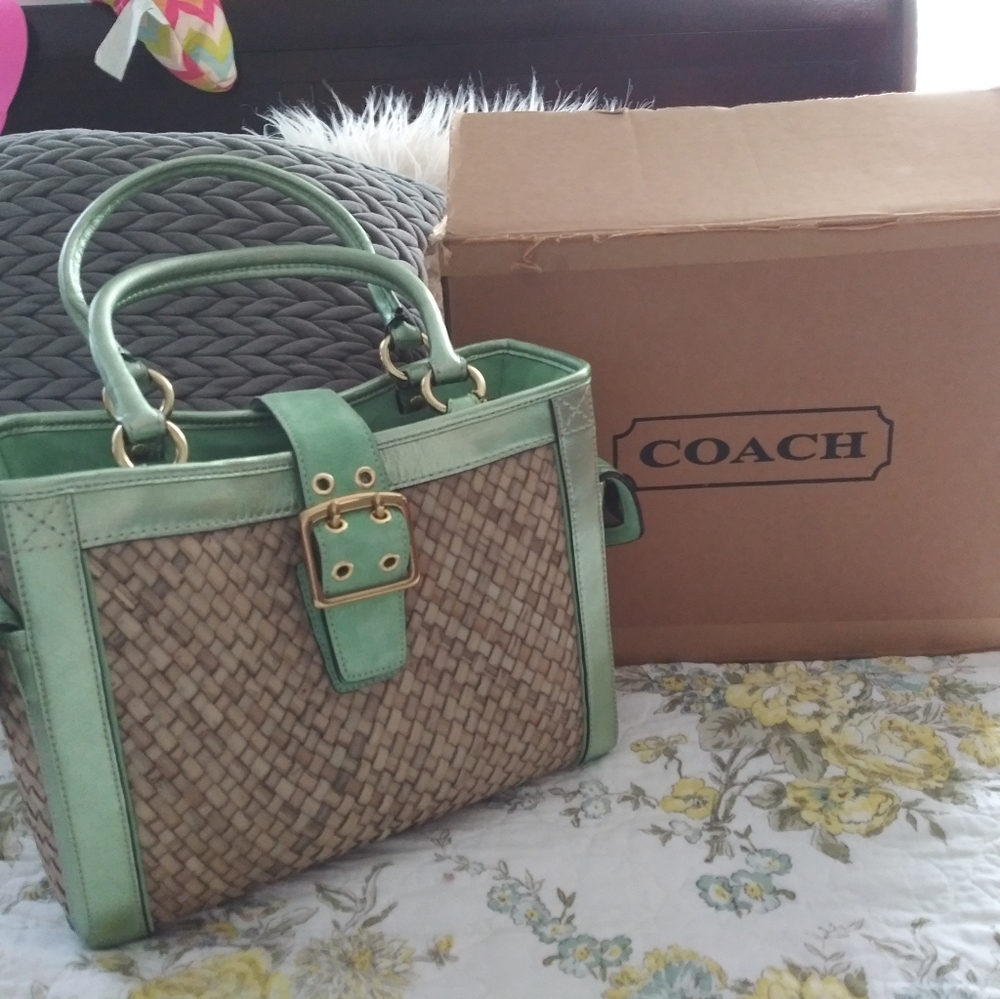 Coach Straw Bag
